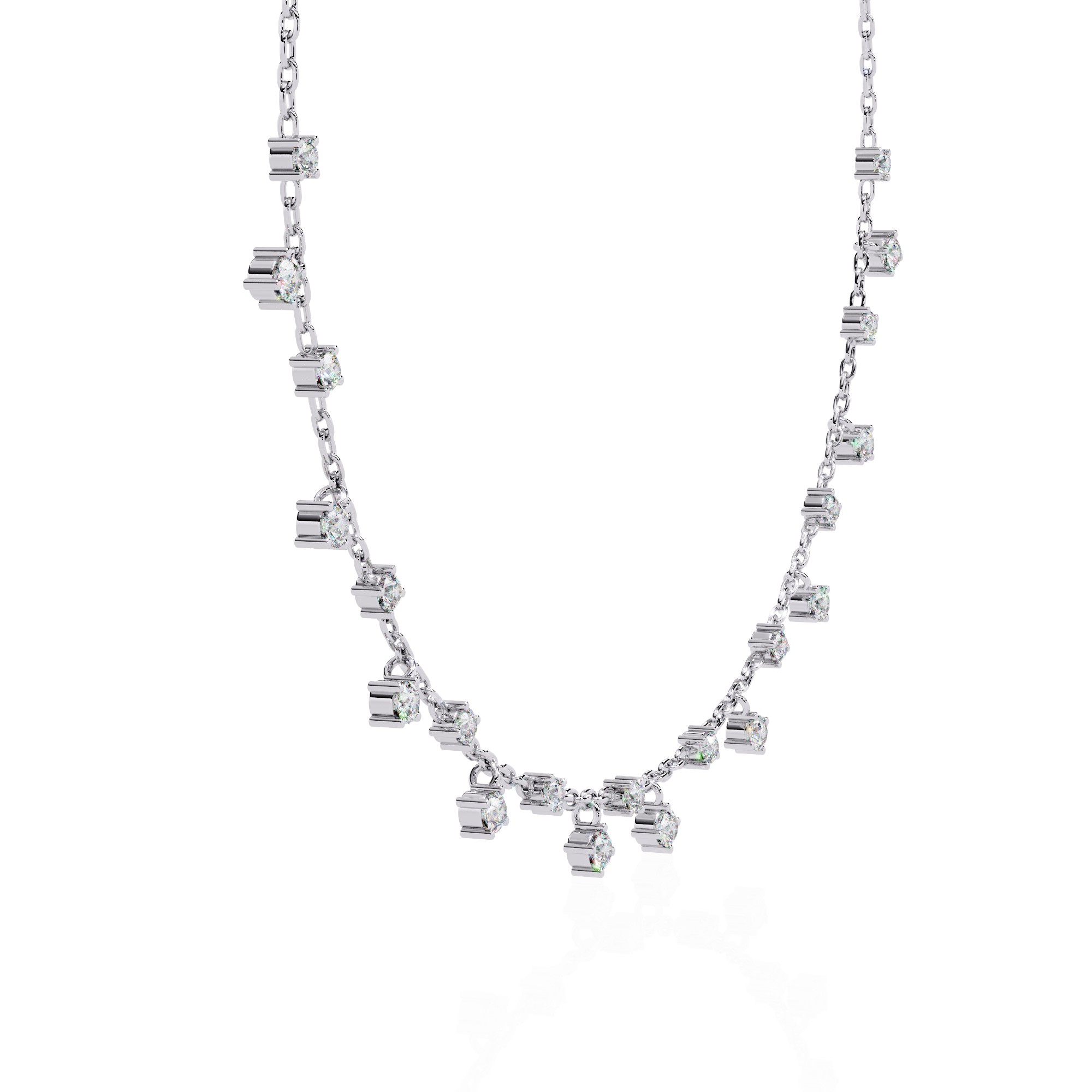 Solitairekart 0.76ct Scattered Natural Diamond Chain-HI Color, VS-SI Clarity